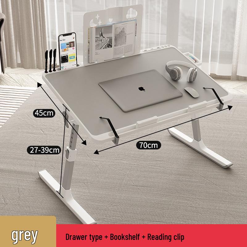 Foldable Adjustable Bedside & Laptop Desk for Dorm Study
