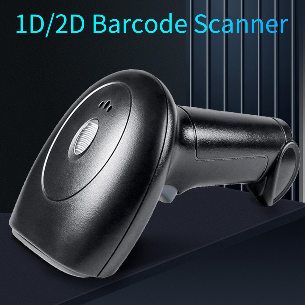Bar  Scanner USB Connection Wired 1D 2D Bar  Scanning Reader with Stand for Market Warehouse Library