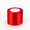Handmade Bright Red Silk Ribbon for Wedding, Packaging, Cake Decoration, and Car Streamer.