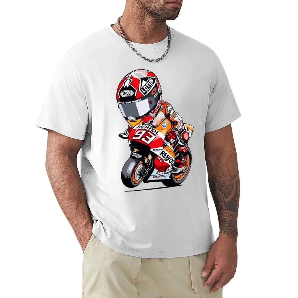 Marc Signature 93 Vtipné MOTO Tričko Harajuku Tričko s krátkým rukávem 100% Bavlna Grafické Tričko Topy