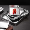 Fruit Meat Cake Dessert Plate 304 Stainless Steel Spitting Bone Dish New Storage Shallow Tray
