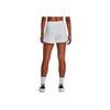 Under Armour Solid Color Elastic Waist Casual Shorts Women shorts White 1376936-100