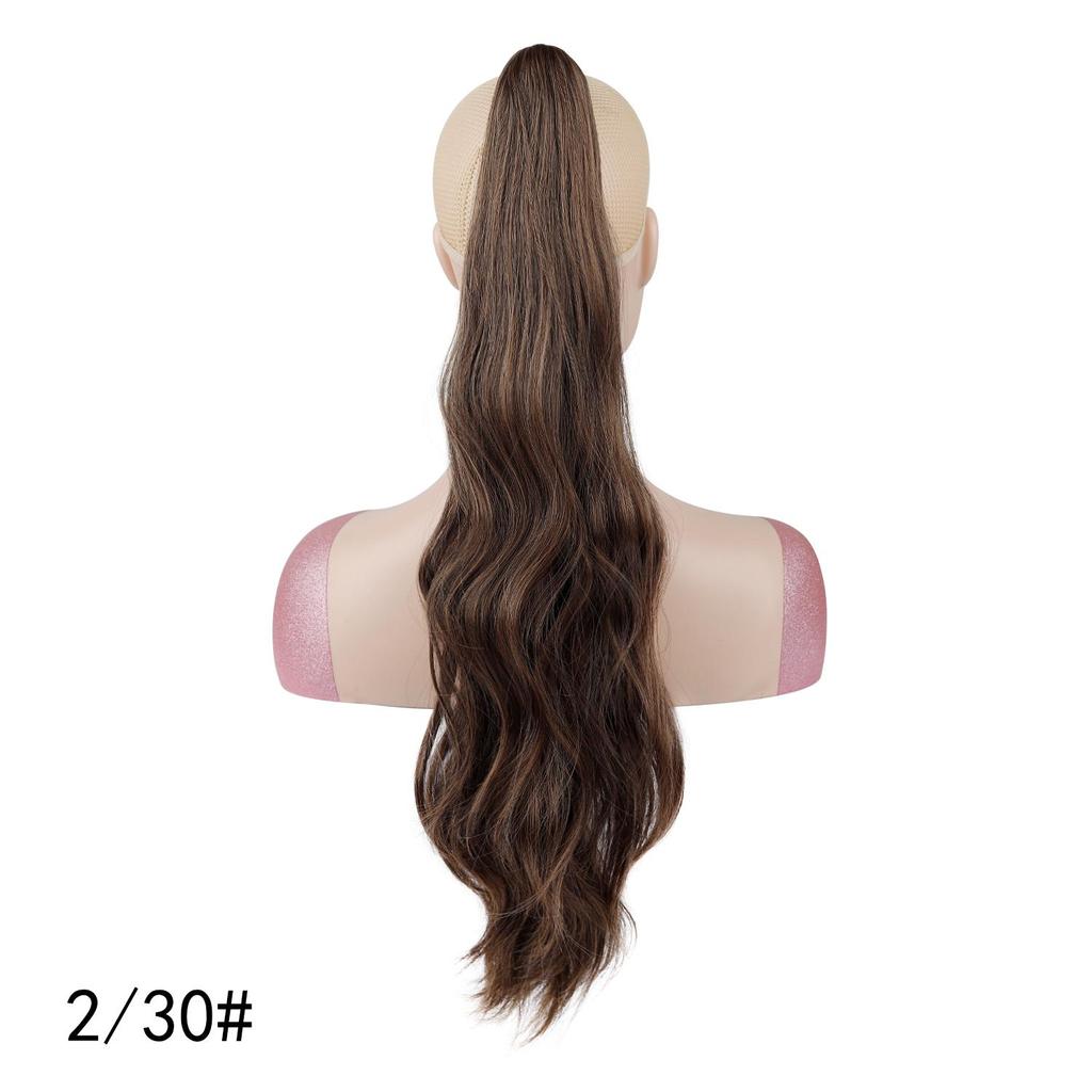 Long Water Wave Ponytail Claw Clip Hair Extensions Synthetic Wavy Ponytail Hairpiece for Women Daily Hairstyle