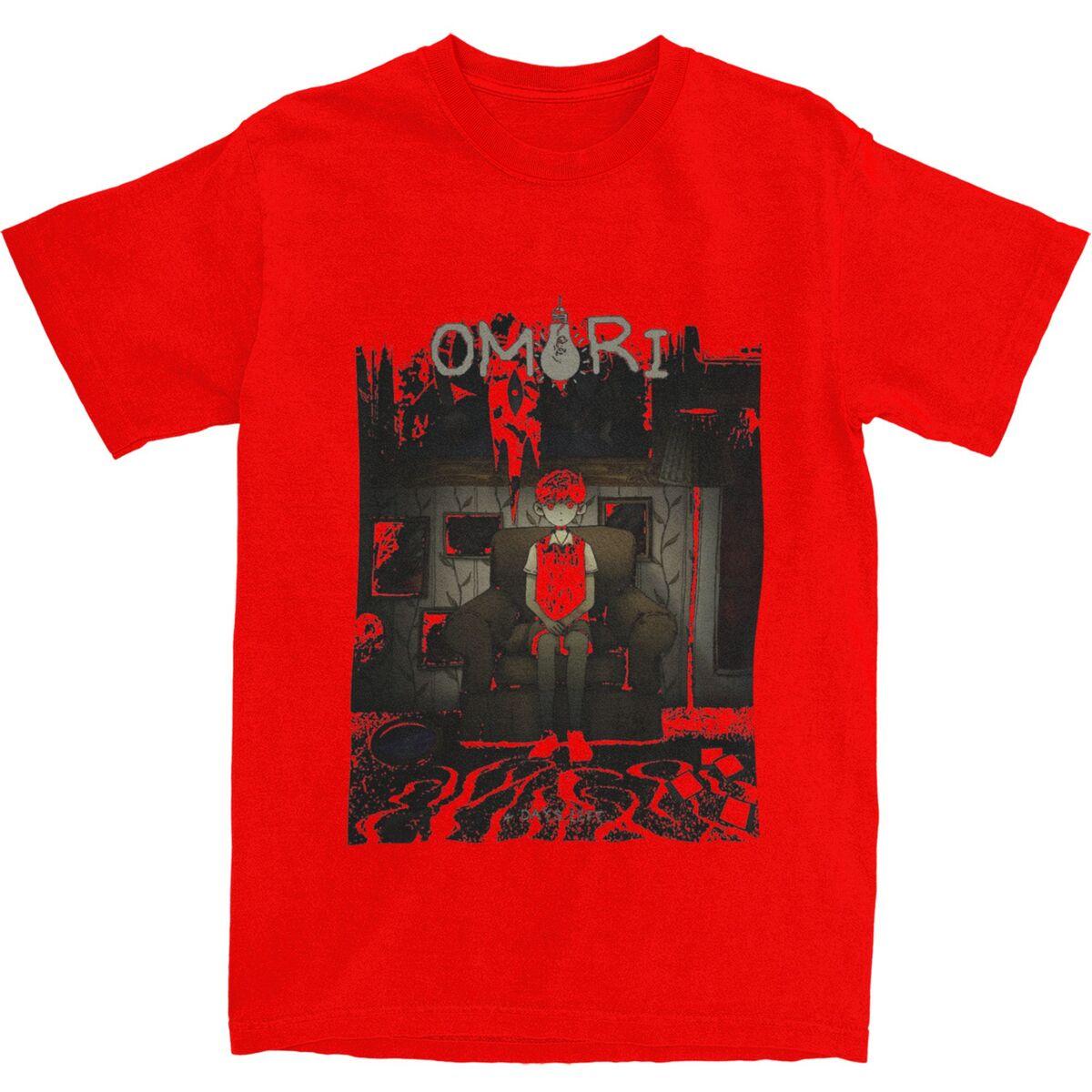 

Funny Game Omori TShirt Summer Vintage Classic TShirts 100 Cotton Harajuku Tshirt For Unisexs ShortSleeved Casual Top Tees S