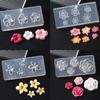 4PCS Silicone Nail Art Molds For 3D Floral Designs Reusable Transparent DIY Crafting Tools Flower Nail Decorations Mold