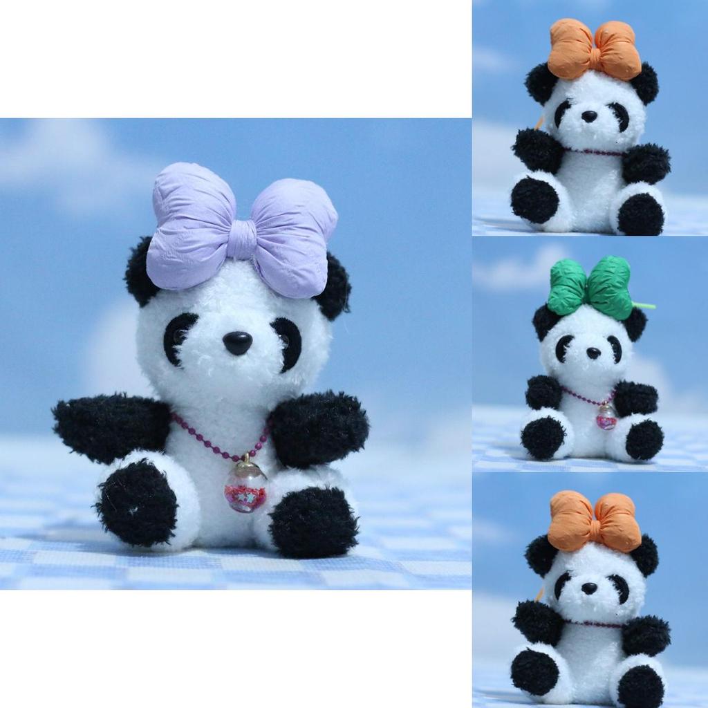 Adorable Cute Plush Panda Keychain Toy Soft Pp Cotton Stuffed Animal Decor