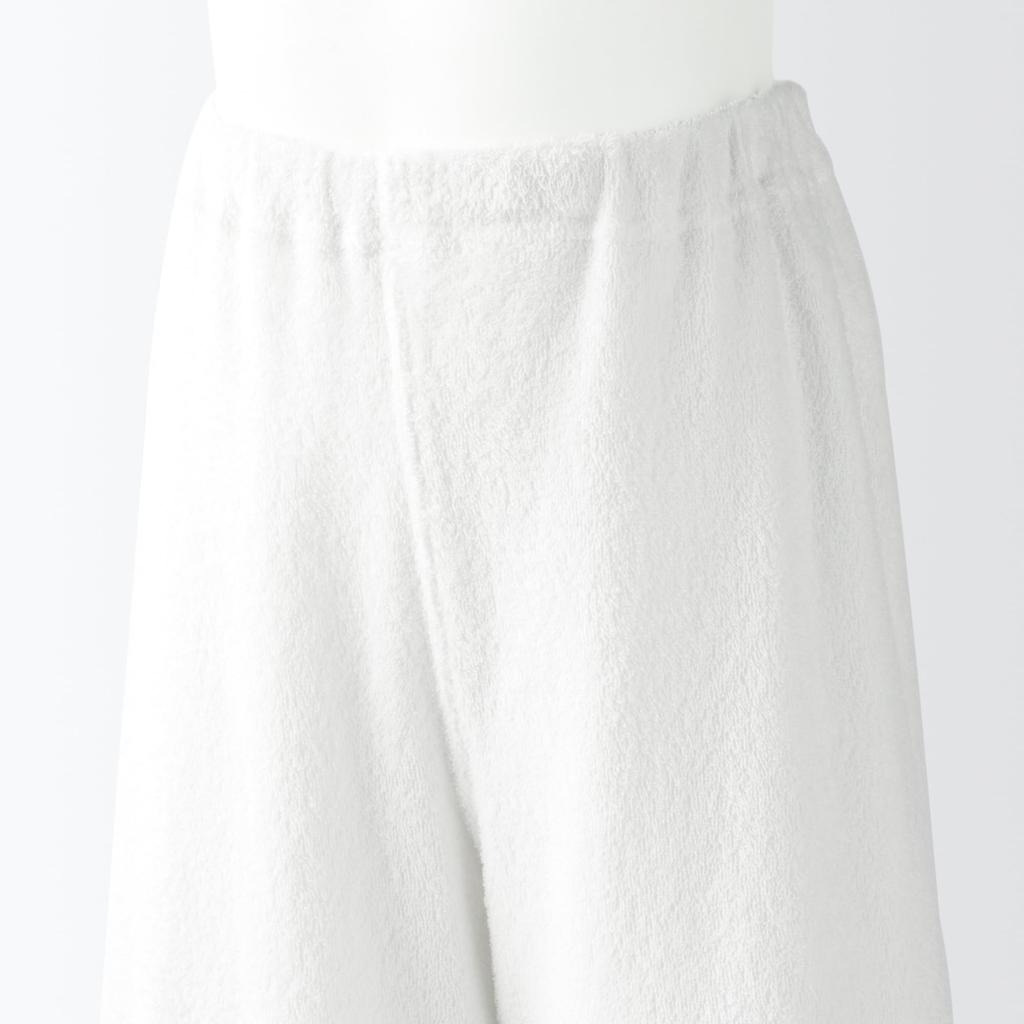 MUJI Kids Wearable Handtuch Pile Kurzarm Room Wear Set Unisex Kinder FE0HOA4S Weiß Kinder Doppelseitig 120-130