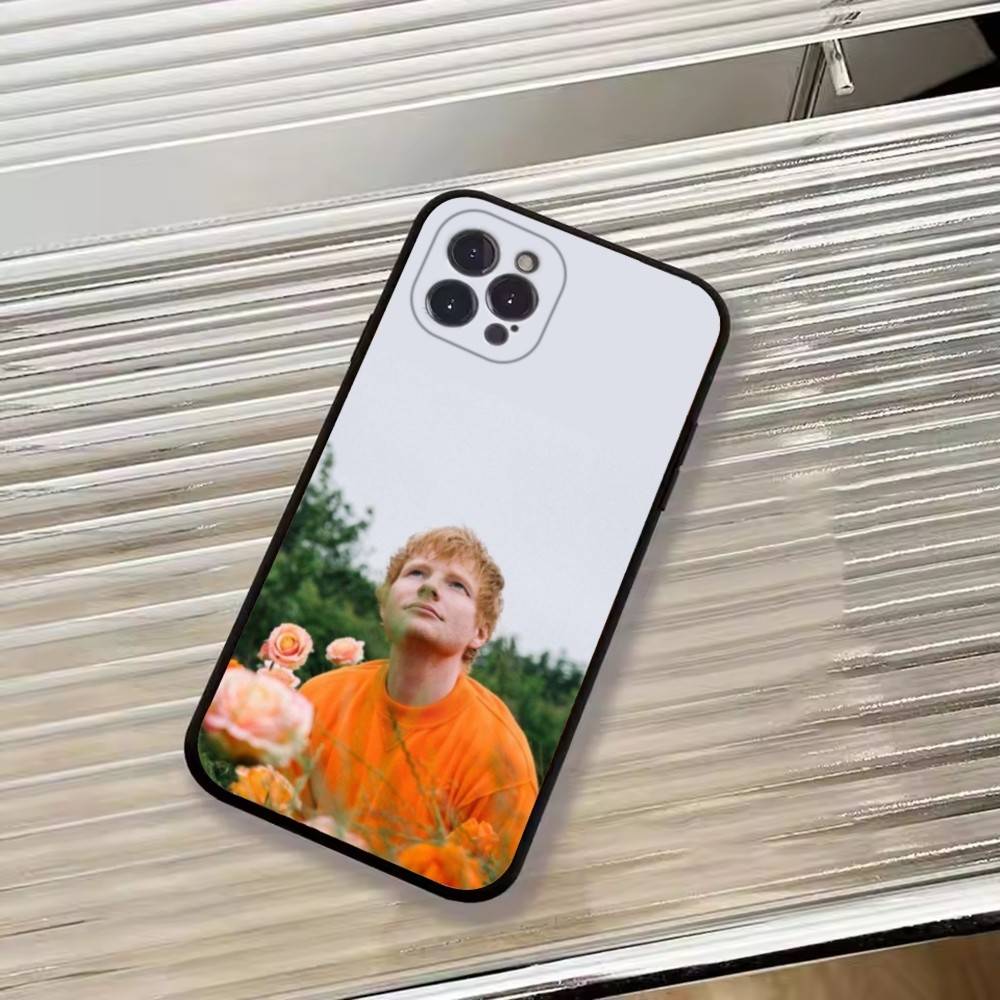 Ed Sheeran Hot Singer Phone Case For iPhone 17,16,15,14,13,12,11 Plus,Pro Max,XS,Soft Black Cover