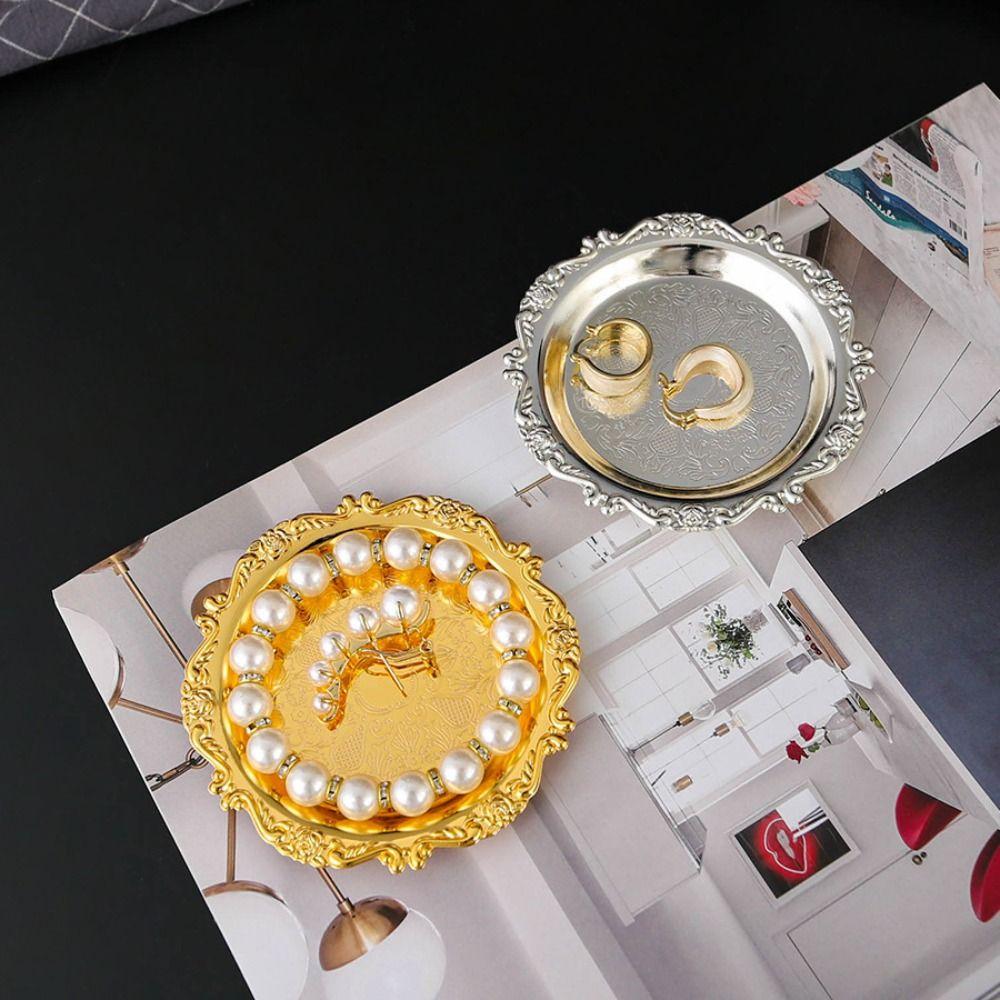 Creative Fruit Plate Set Exquisite Pastry Display Plate Desktop Ornament Storage Tray Cake