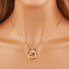 Nidin Hot Sale Heart Shape Mom Letter Charm Pendant Necklace 5 Styles For Women Female Shine Zircon Jewelry Mother's Day Gifts