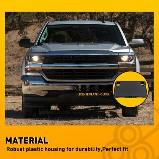 2016-18 Fits Silverado Chevy 1500 Front License Plate Tag Bracket Holder with HW