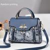 High End Textured Women Bag, Stylish and Practical Printed Handbag, Trendy Shoulder Bag and Crossbody Bag for Fashionable Ladies