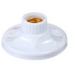 E27 Screw Cap Lamp Holder Plastic Light Lamp Flat Socket Base Ceiling Lamp Fitting Holder Bulb Fixing White Base
