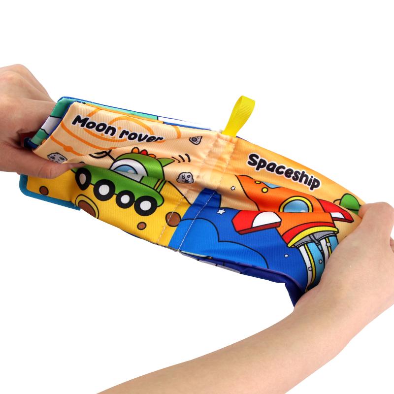 Chinese/English/Spanish Baby Cloth Book Parent-child Interactive Early Childhood Education Book Bilingual Early Education Cognitive Reading Material