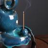 Bruciatore di incenso a riflusso in ceramica Creativo Cambio di Forno Prosperità Sinistra e Destra Universo Pianeta Ornamento Bruciatore di incenso a riflusso