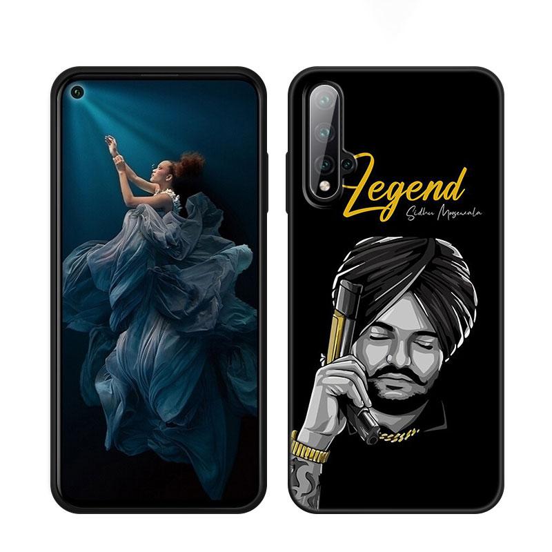 Sidhu Moose Wala Schwarze Handyhülle Für Honor 70 90 Lite X40 GT X50 i X5 Plus X6A X6S X7A X8A X8B X6 X7 X8 X9 4G X9A X9B 5G
