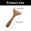 Silents Wooden Head Massage Comb With Anti Statics Design