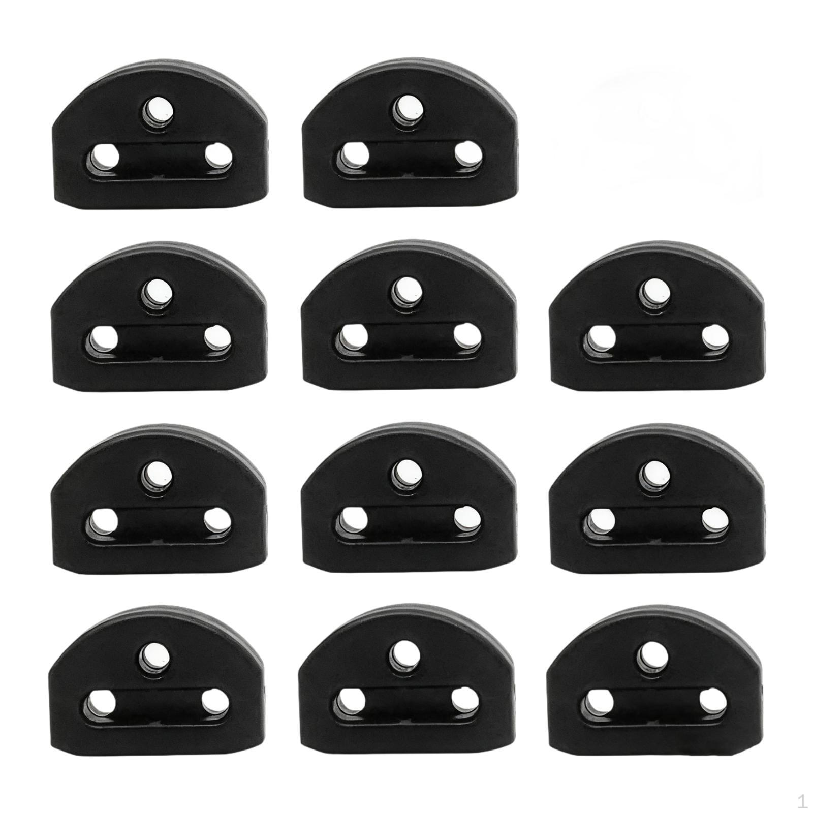 

12 Pack Lightweight Classical Guitar String Locks, 3 Holes чорний
