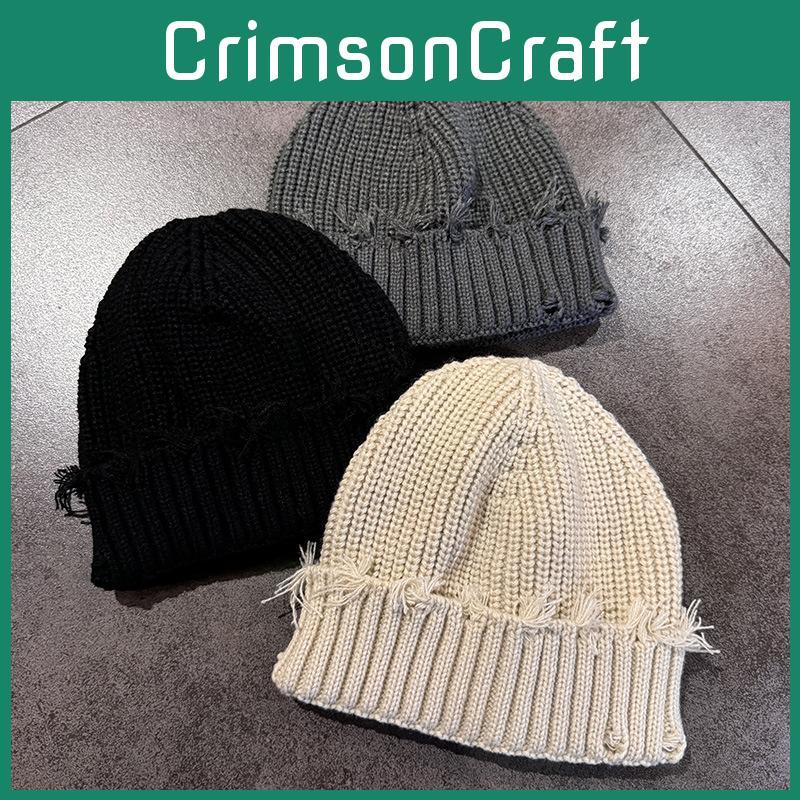 Knitted Color Solid Cap Winter Street Style Warm Beanie Hat For Casual Wear