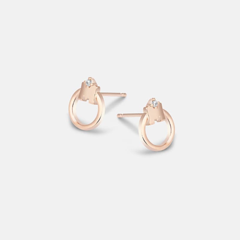 METROCITY JEWELRY M Basic Rose Earrings A231BE9028RPA