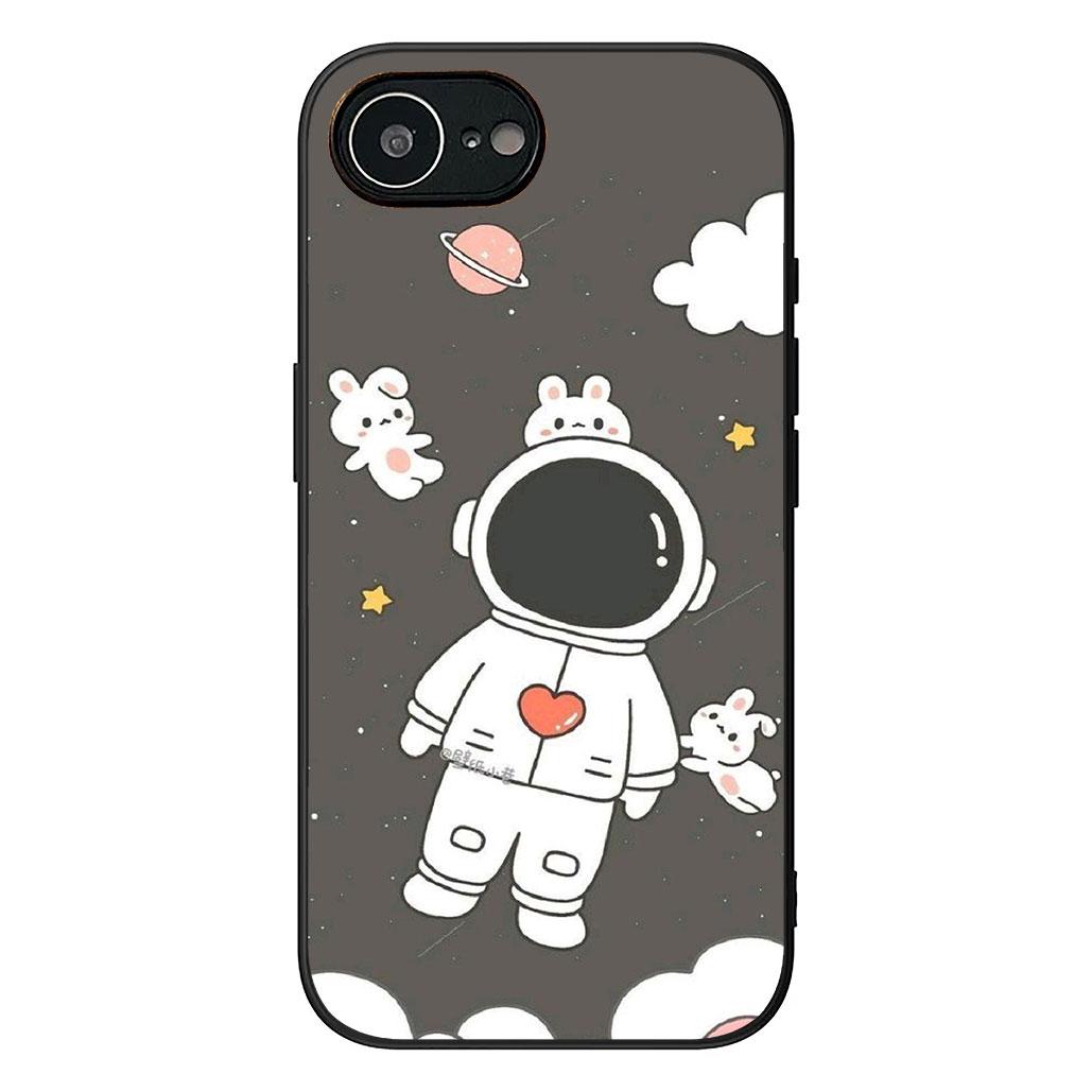 

Galaxy Moon Astronaut Stars Phone Case for Samsung Galaxy S25 Edge S24 S23 FE Plus Ultra A16 A15 A55 A57 5G Cover Casing Galaxy A55 5G