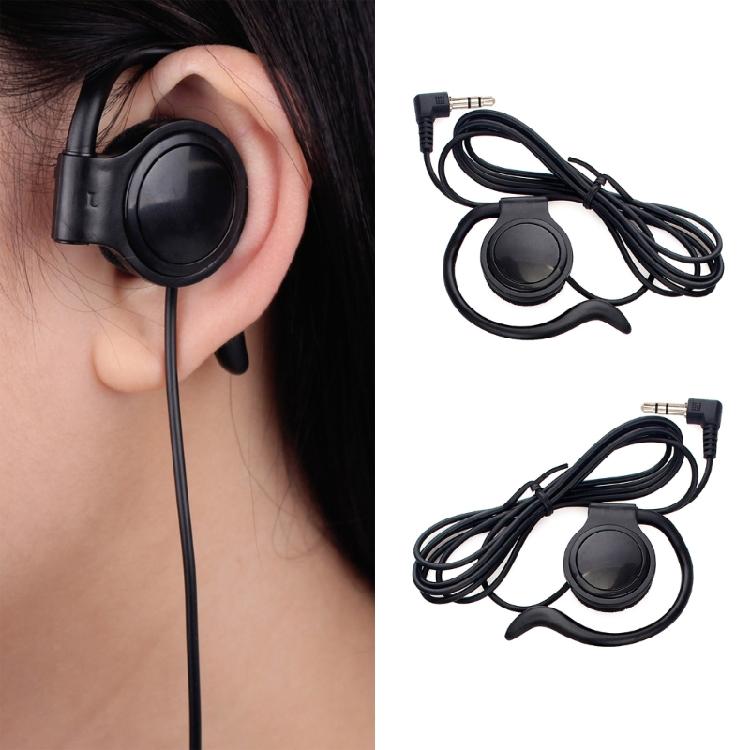 3.5mm Listen Only Earpiece Headset Earphone One-sided Ear-mounted Guide