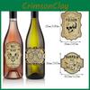 Halloween Vintage Wine Bottle Stickers With Adhesive Labels For Party Decor