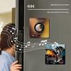 Brown Custom Photo Music Box Fridge Magnet Acrylic Frame Keepsake