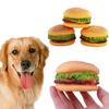 Pet Dog Squeaky Toys Simulation Vinyl Puppy Toy Hamburger Chewing Interactive Dog Toys Pet Sound Toy