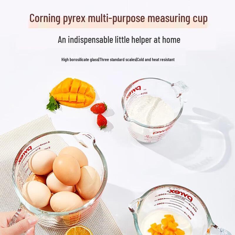 PYREX Heat-Resistant Glass Measuring Cup Set