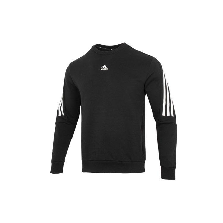 Adidas Sweatshirts Men's Black Crew Neck Moderate Regular HJ7846