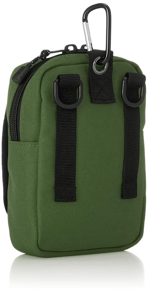 Outdoor Products Mini Pouch with Shoulder Smartphone Luminous Green Carabiner, Strap, Storage, Design, Metal-Look Zipper,