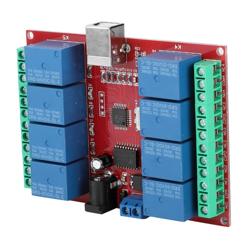 5V DC USB Relay Module 8-Channel Intelligent Control Module Computer Control Module USB Control