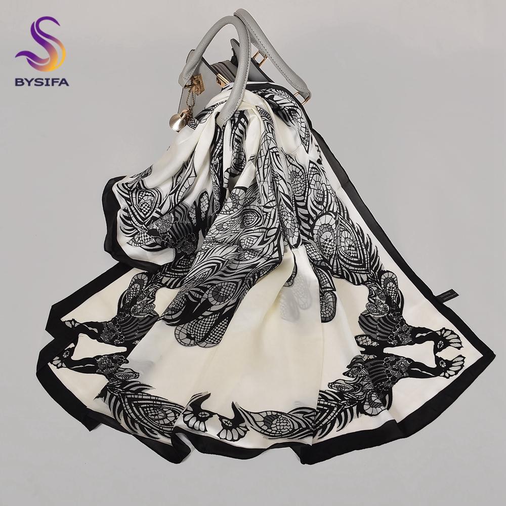Khaki Grey Silk Shawl Scarf  Female Male Square Scarves Fall Winter Floral Design Neck Head Scarf Summer Beach Shawl