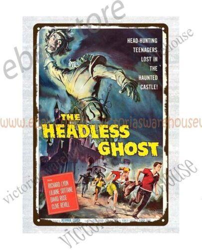 tin advertising signs  THE HEADLESS GHOST MOVIE POSTER metal tin signAluminum 20x30cm（7.8x11.8inch）