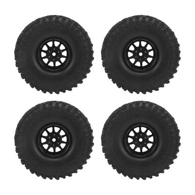 4 Pcs 1 10 RC Car Tire Wear Resistant Soft Rubber RC Crawler Wheel Hub Tire for AXIAL SCX10 90046