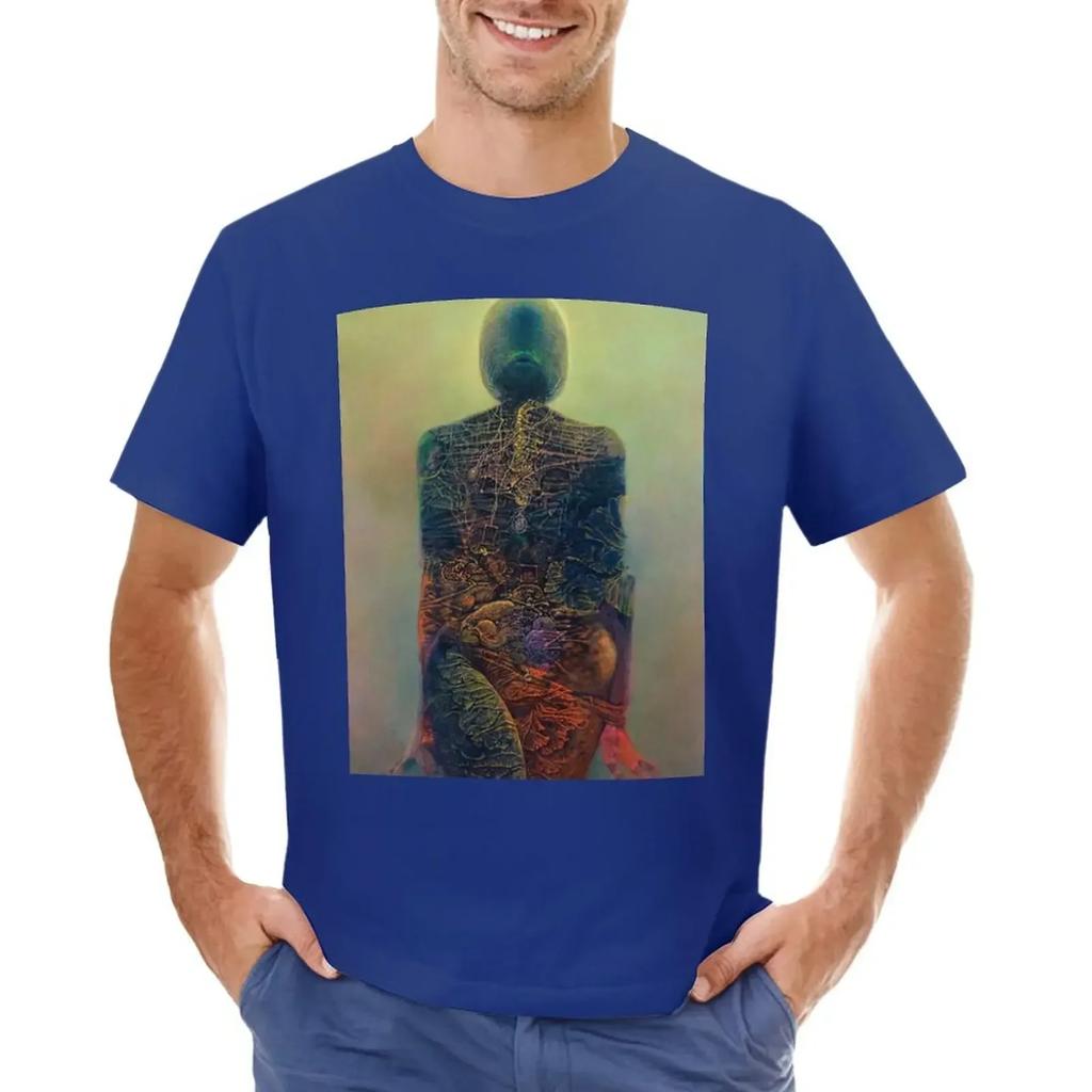 Zdzislaw beksinski T-shirt sublime per un ragazzo vestiti estetici uomo magliette grafiche