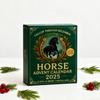 Horse Advent Calendar 2025 24 Days Christmas Countdown Calendar with 24 2D/3D Horse Ornaments Holiday Gift for Horse Lovers Collectors