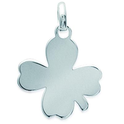 [Q6688] - Silver 'Clover' Pendant - 15x15 Mm