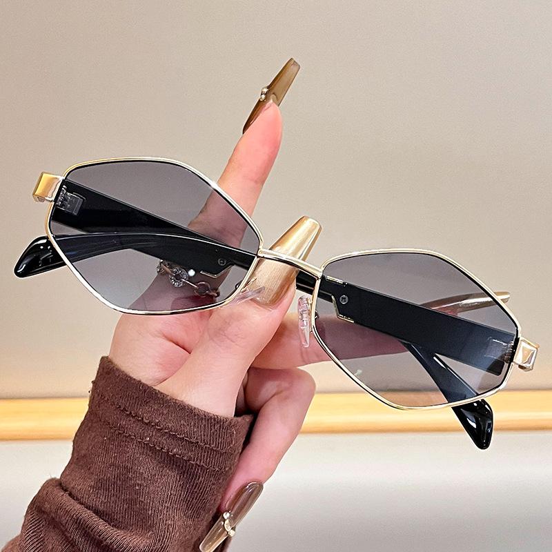 Fashion Vintage Polygon Sunglasses, High-End Special Shape Glasses, Luxury Women s Sunglasses, Trendy Personality Sunglasses