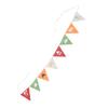 Pennant Banner Multicolor Hanging Wear Resistance Outdoor Triangle Flag for Outdoor Garden
