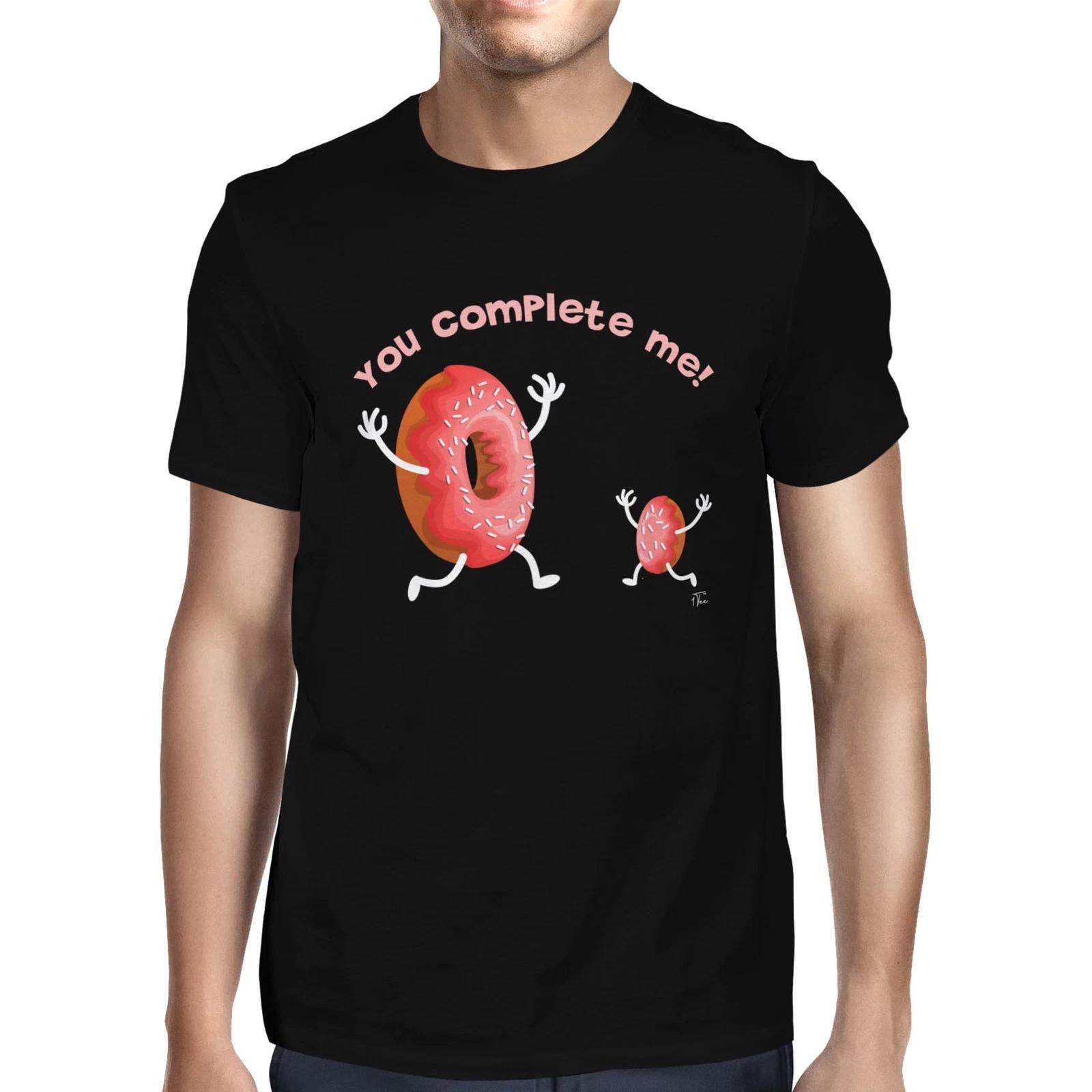 1Tee Mens You Complete Me Donuts T-Shirt XXL