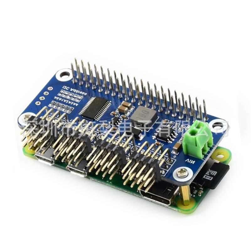 Raspberry Pi 16-Channel Servo Driver HAT (B) with Curved Pin Header, 12-Bit Resolution
