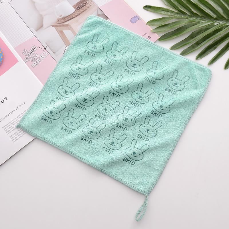 

Впитывающее детское полотенце с мультяшным принтом 25*25cm циан