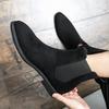 Men's Shoes 2025 Autumn and Winter High Top Chelsea Boots Men's British Pointed Leather Boots Casual Boots