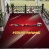 Custom Text Printed Rug F1 Non Slip Floor Carpet For Home Room Decor