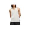 Y-3 Pánské topy jednobarevná vesta bez rukávů s kulatým výstřihem bílá JM7851
