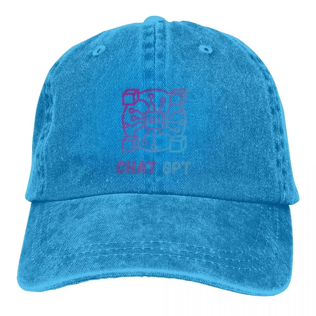 Sommermütze Sonnenschild AI CPU Hip Hop Kappen ChatGPT Cowboyhut Schirmmütze Trucker Dad Hats