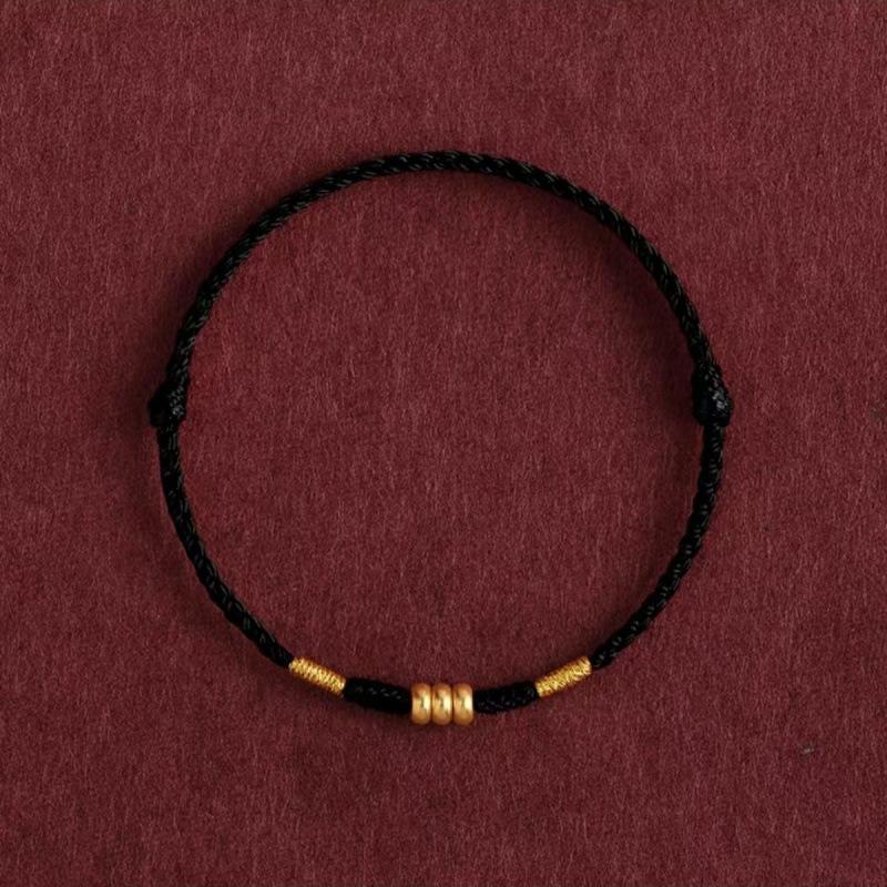 

Красная нить ручной работы плетеная браслет талисман на удачу регулируемый браслет браслеты на удачу браслеты для пары лучшие друзья подарок на год чёрный