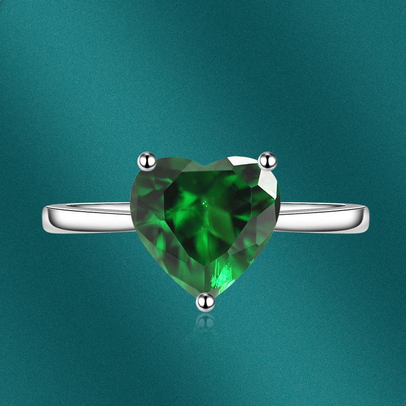 Sace Gems Anel clássico de liga de cobre com zircão, joia feminina, promessa de casamento, presente de festa